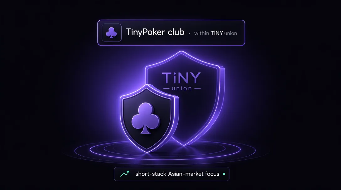 TinyPoker club profile on ClubGG, part of the TiNY union on Deep Poker